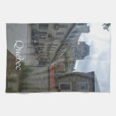 Historisch district in de stad Quebec Theedoek (Horizontaal)