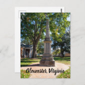 Historisch district in Gloucester, Virginia Briefkaart (Voorkant / Achterkant)