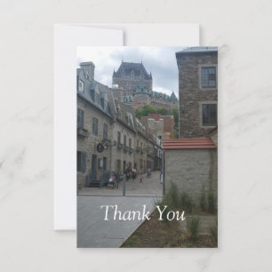 Historisch district in Quebec city Bedankkaart
