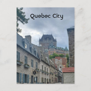 Historisch district in Quebec City Feestdagenkaart