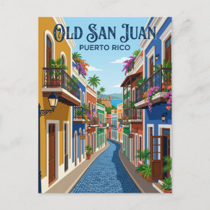 Historisch district Old San Juan Puerto Rico Briefkaart