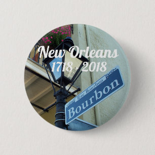 Historisch driehonderdjarig bestaan van New Orlean Ronde Button 5,7 Cm