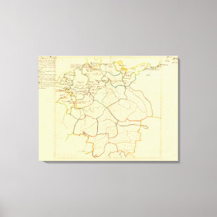Historisch Duitsland en Oostenrijk Canvas Afdruk