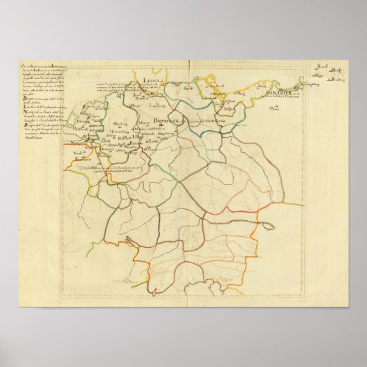 Historisch Duitsland en Oostenrijk Poster (Voorkant)