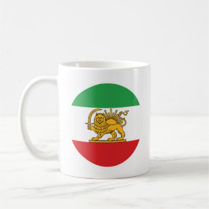Historisch embleem van de Iraanse Leeuw en Zon Koffiemok