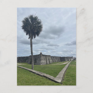 Historisch fort kustlandschap St. Augustine Florid Briefkaart