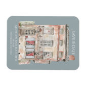 Historisch gebouw New Orleans waterverf Magneet (Horizontaal)