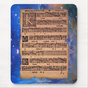 Historisch Gregorian Chant Sheet Music Mousemat Muismat