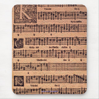 Historisch Gregorian Chant Sheet Music Mousemat Muismat