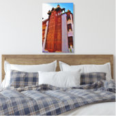 Historisch huis canvas afdruk (Insitu (Slaapkamer))