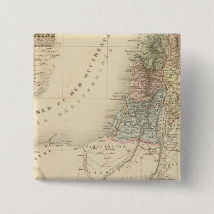 Historisch Jeruzalem, Palestina Vierkante Button 5,1 Cm