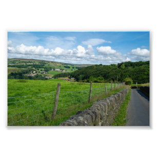 Historisch landschap van Yorkshire Foto Afdruk