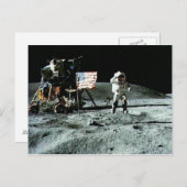 Historisch man op de maan briefkaart (Voorkant / Achterkant)