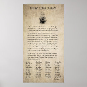 HISTORISCH MAYFLOWER COMPACT 1620 POSTER