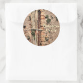 Historisch medieval Kasteel Ronde Sticker (Tas)