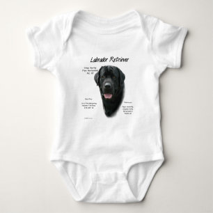 Historisch ontwerp voor labrador Retriever (blk) Romper