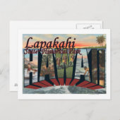 Historisch park van de staat Lapakahi, Hawaii Briefkaart (Voorkant / Achterkant)