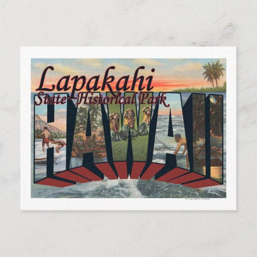 Historisch park van de staat Lapakahi, Hawaii Briefkaart (Voorkant)