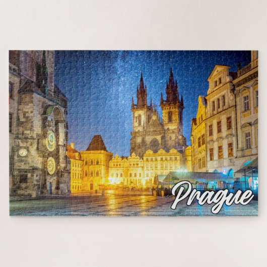 Historisch Praag, Tsjechië Legpuzzel (Horizontaal)