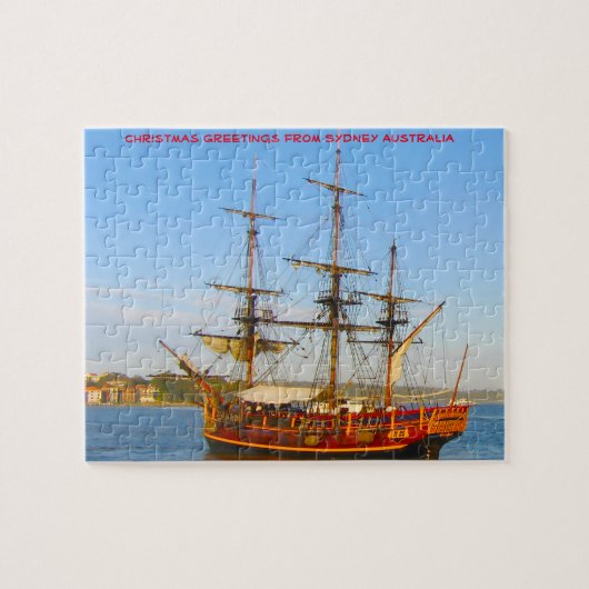 Historisch replica-zeilschip Sydney Legpuzzel (Horizontaal)