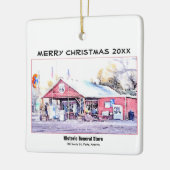 Historisch Route 66 Arizona General Store Waterver Keramisch Ornament (Links)