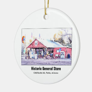 Historisch Route 66 Arizona General Store Waterver Keramisch Ornament