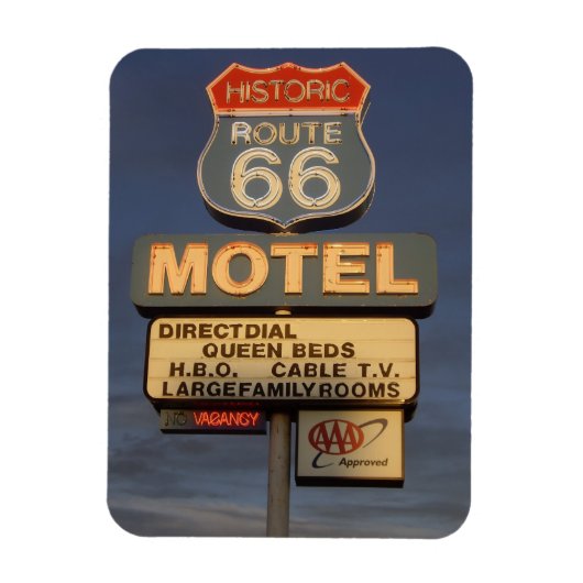 Historisch Route 66 Magnet Magneet (Verticaal)