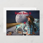 Historisch Route 66 Post Kaart (Voorkant / Achterkant)
