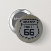 Historisch Route 66 retro bord Ronde Button 5,7 Cm (Voorkant /achterkant)