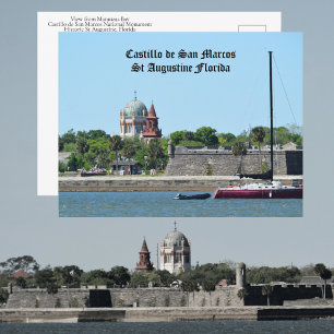 Historisch St Augustine FL Castillo de San Marcos Briefkaart