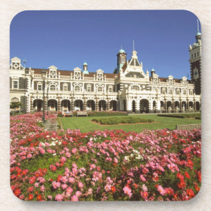 Historisch station, Dunedin, Nieuw-Zeeland Drankjes Onderzetter