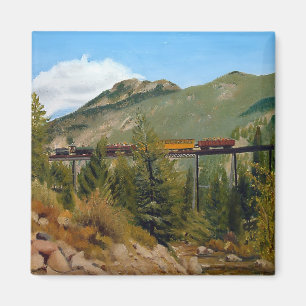 Historisch stoomtrein in Georgetown Colorado Magneet