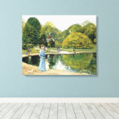 Historisch Uitzicht van Central Park (New York) Canvas Afdruk (Insitu (Houten vloer))