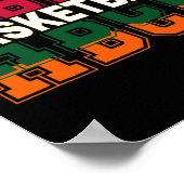Historisch Zwart College University Basketbal P Poster (Hoek)