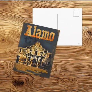 Historische Alamo Vintage Reis Briefkaart