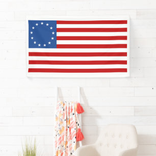 Historische Amerikaanse vlag van Betsy Ross Spandoek