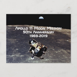 Historische Apollo 11 Maanmissie 50ste Verjaardag Briefkaart