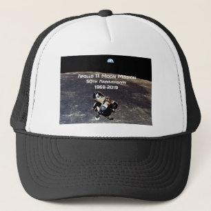 Historische Apollo 11 Moon Mission 50th Jubileum Trucker Pet
