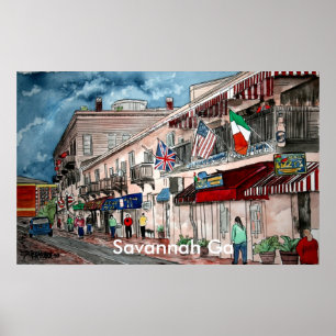 Historische architectuur van de Cityscape-architec Poster