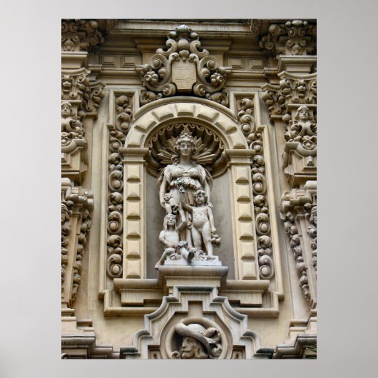 Historische architectuur van San Diego Poster (Voorkant)