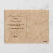 Historische Architectuur Wedding briefkaart (Achterkant)