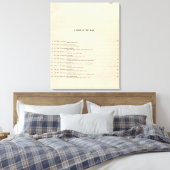 Historische Atlas Index 1828 AD Canvas Afdruk (Insitu (Slaapkamer))