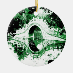 Historische brug keramisch ornament