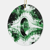 Historische brug keramisch ornament (Links)