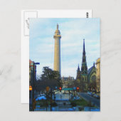 Historische buurt Washington Monument Briefkaart (Voorkant / Achterkant)