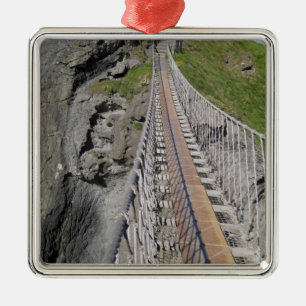 Historische Carrick-a-rede touwbrug, Noord- Metalen Ornament