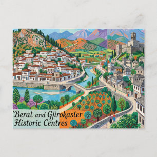Historische centra van Berat en Gjirokaster Albani Briefkaart
