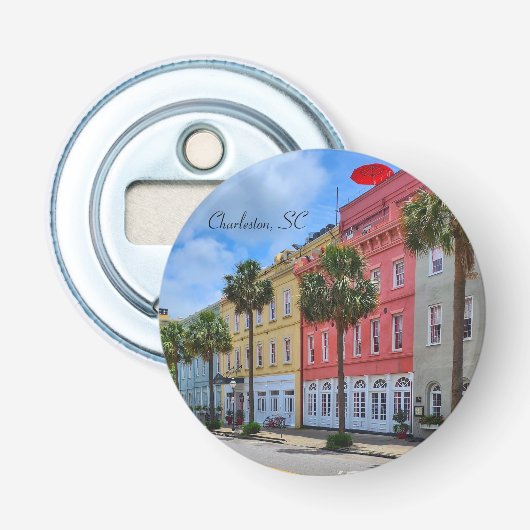 Historische Charleston, SC Bottle Opener (Voorkant)