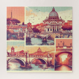 Historische charme van Rome: Vaticaanstad Perspect Legpuzzel