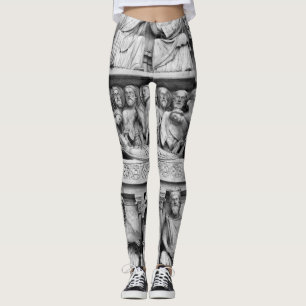 Historische, Christelijke beelden Notre Dame Paris Leggings